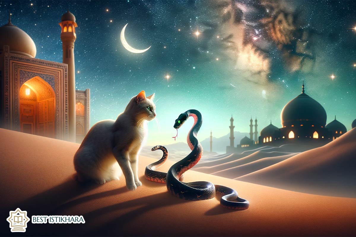 Dream Interpretation of Cat and Snake Together in Islam