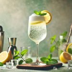 Gin Fizz Cocktail Drink