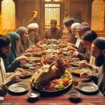 Eating Coocked Lamb Head