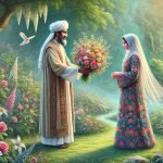 Seeing Giving flower in Islam