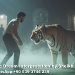 fighting with tiger