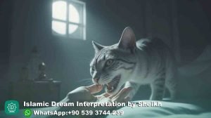 cat biting hand in dream islam