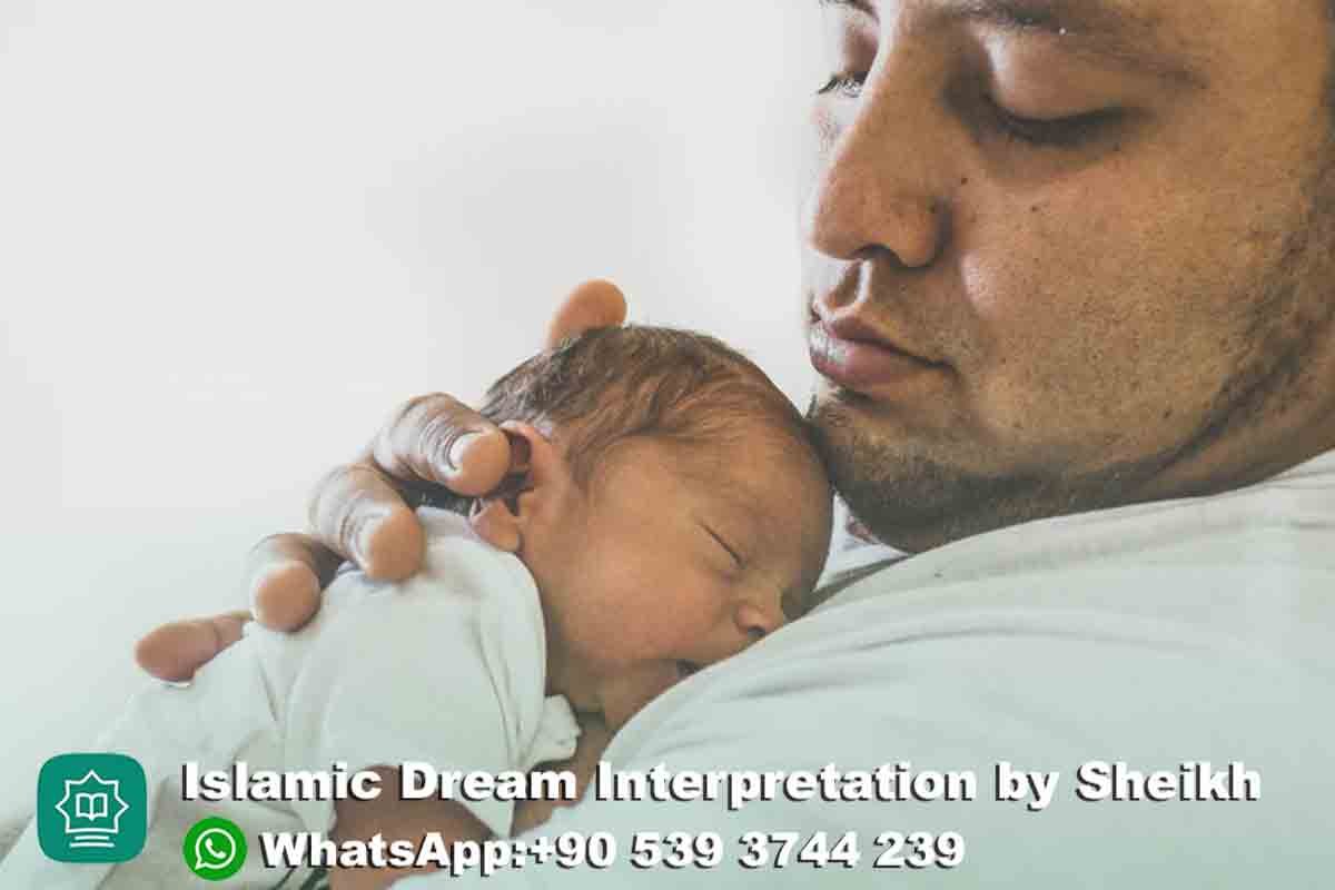 holding newborn baby