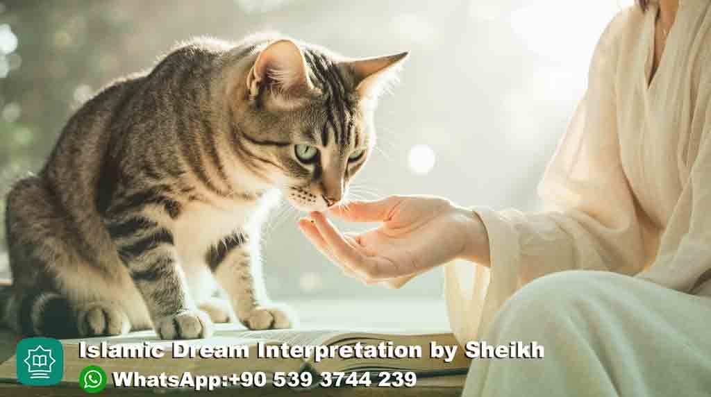 playing with cat in dream islam