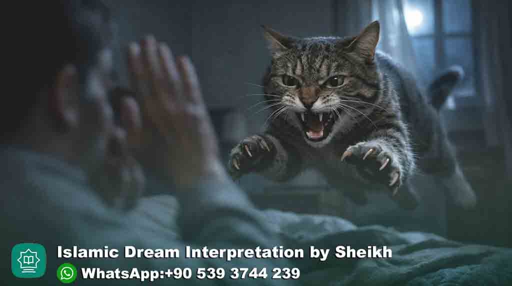 seeing cat attacking in dream islam