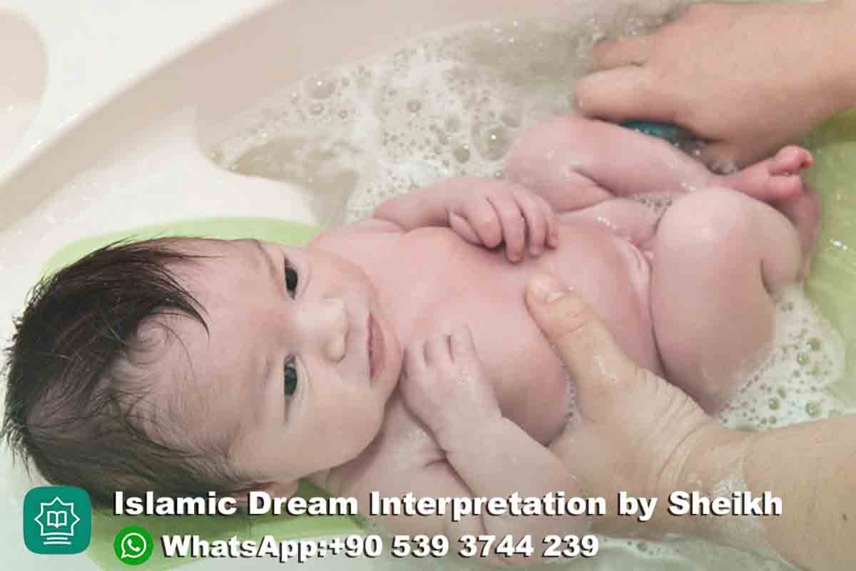 Bathing a Baby Boy