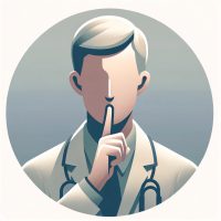 An icon for 'Confidentiality' using the same realistic style as the previously created icons. This icon should symbolize the concept of privacy and tr