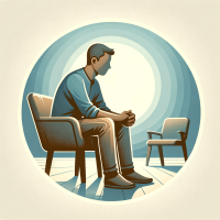 An updated icon for 'Individual Therapy' using the same realistic style as the previously created icons for 'Family Therapy' and 'Marriage Counseling' (1)