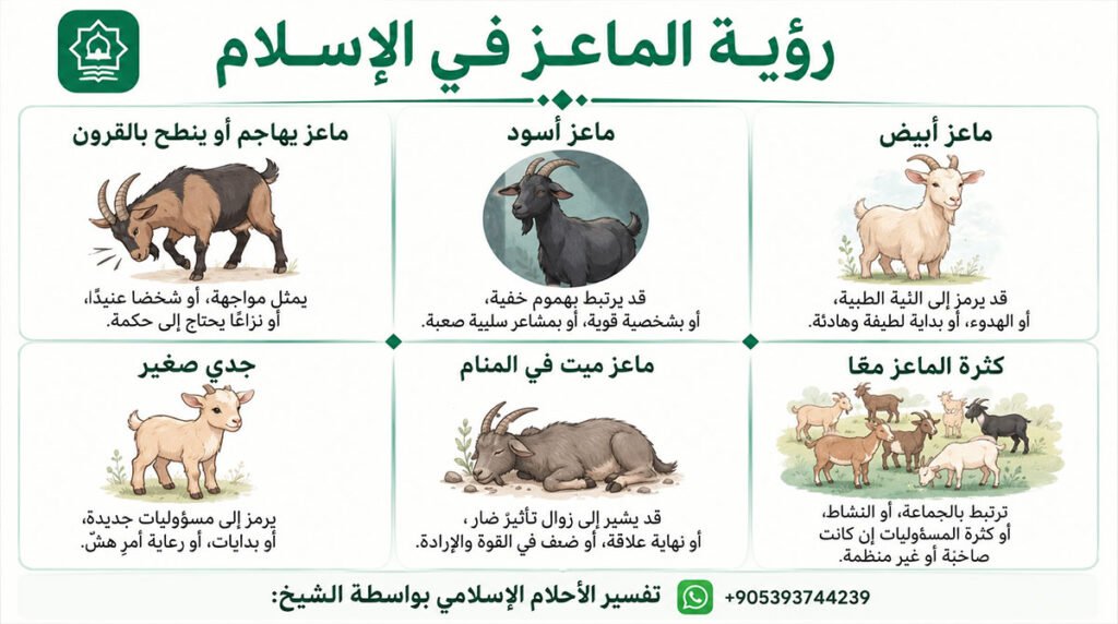 رؤية الماعز في المنام الإسلامي: المعنى والتفسير