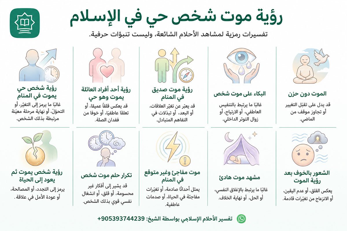 رؤية شخص يموت وهو لا يزال حيًّا في المنام الإسلامي
