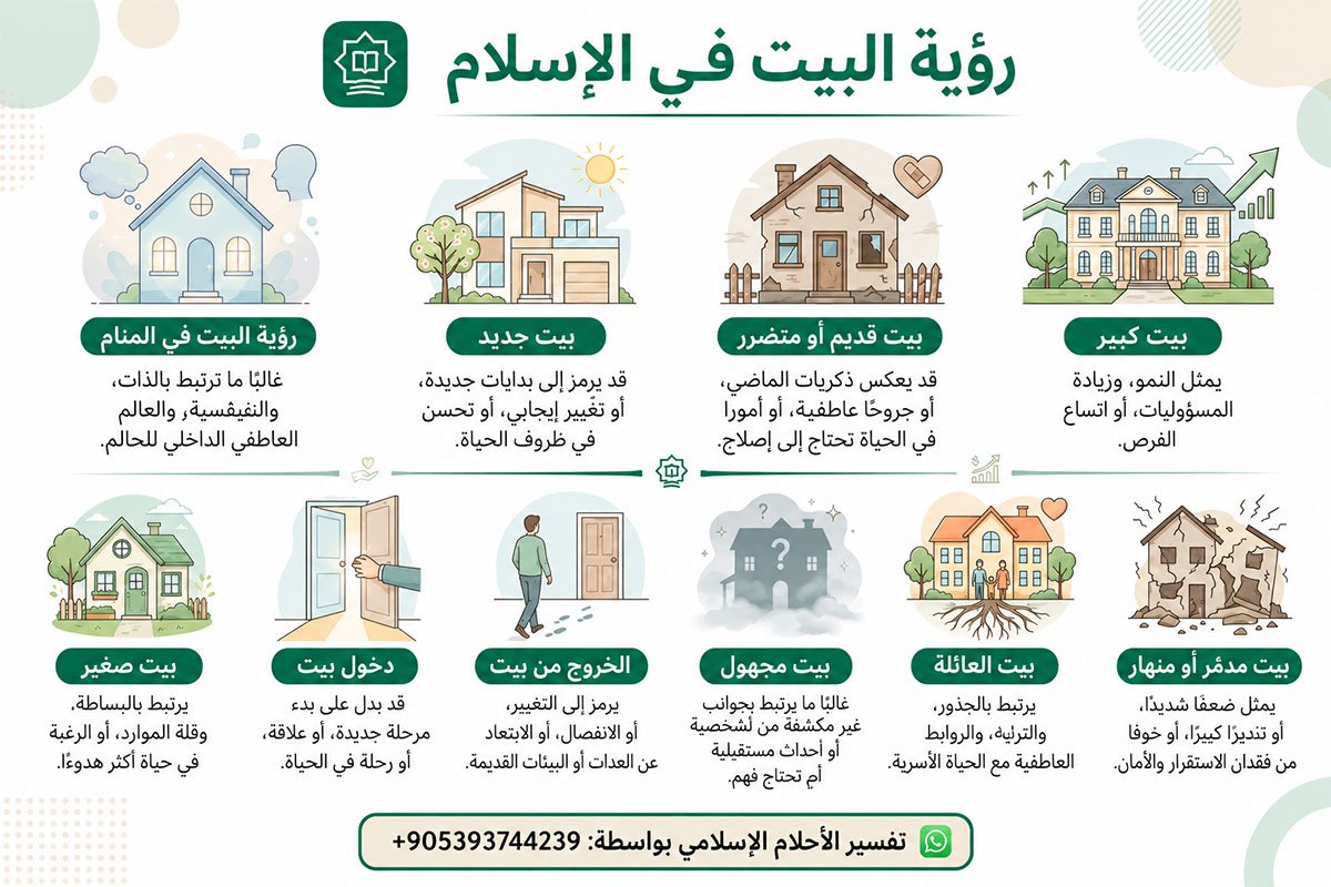 ماذا يعني رؤية البيت في المنام الإسلامي؟